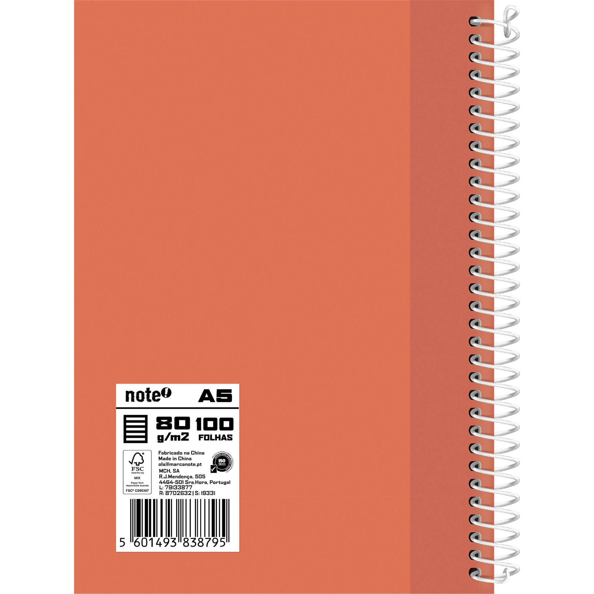 Caderno A5 100 Folhas Pautado (v&aacute;rias cores) Note!