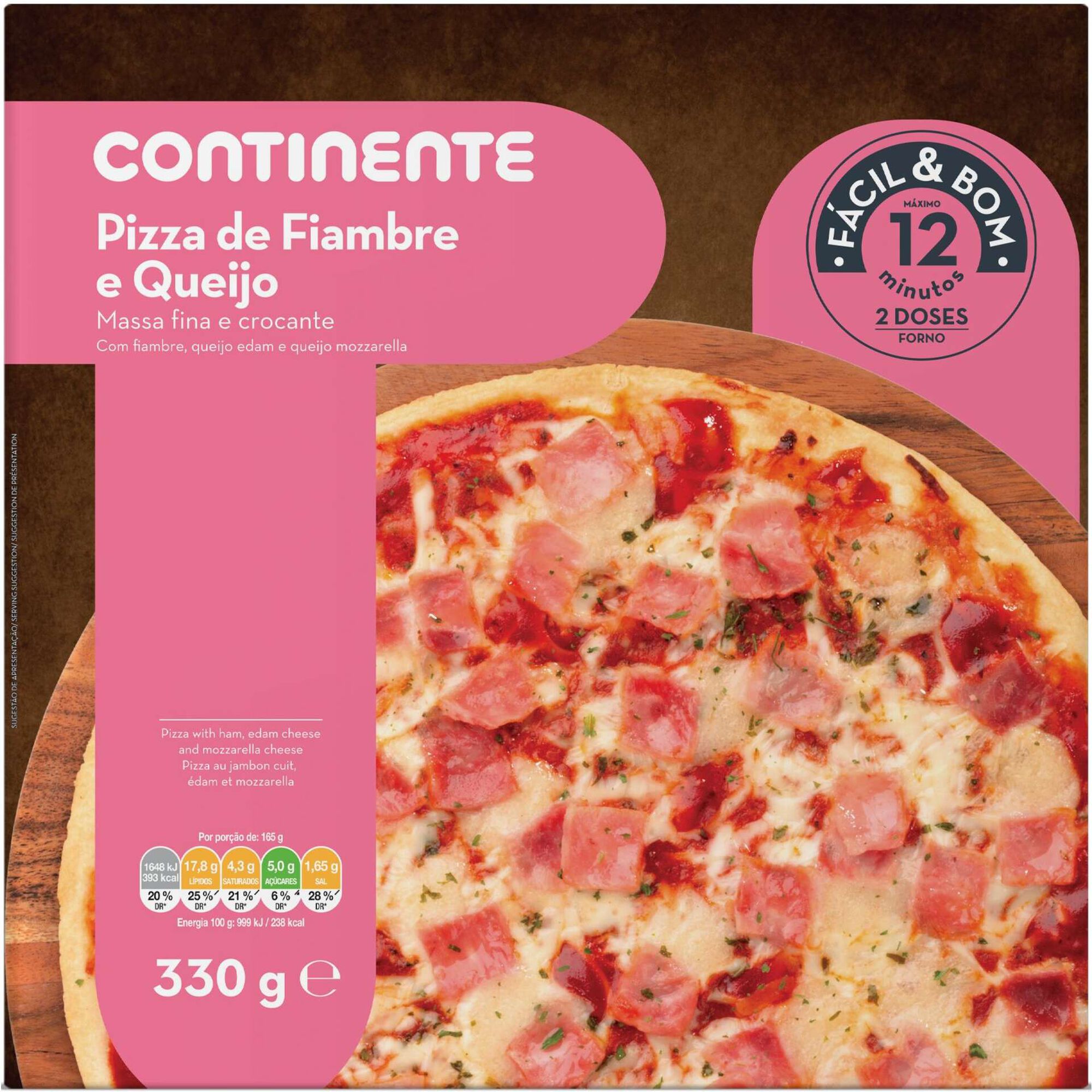 Pizza de Fiambre e Queijo