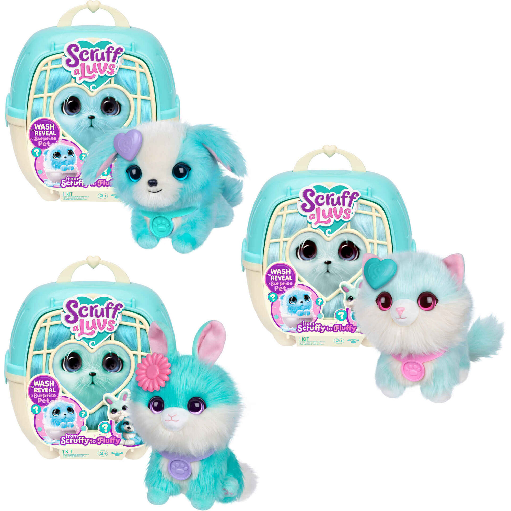 Peluche ScruffaLuv Pet Scruff Azul (vários modelos)