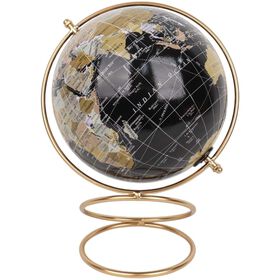 Globo Preto com Aro Dourado Kasa
