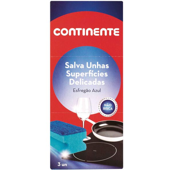 Esfregão Salva Unhas Azul Continente