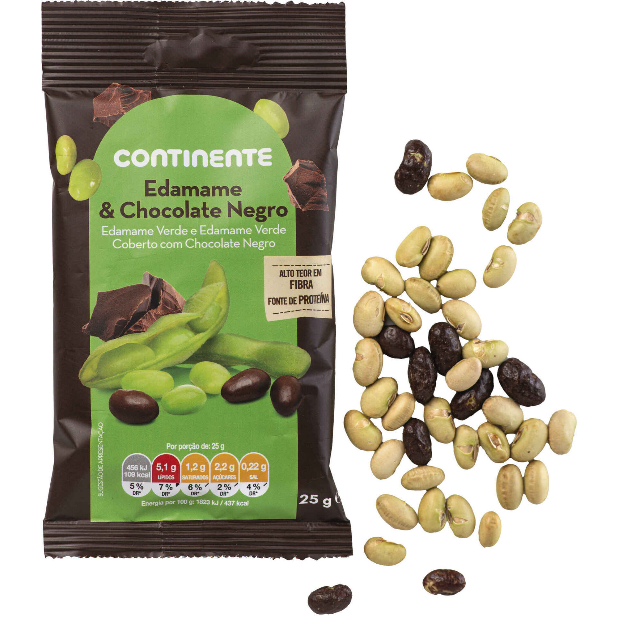 Edamame e Chocolate Negro