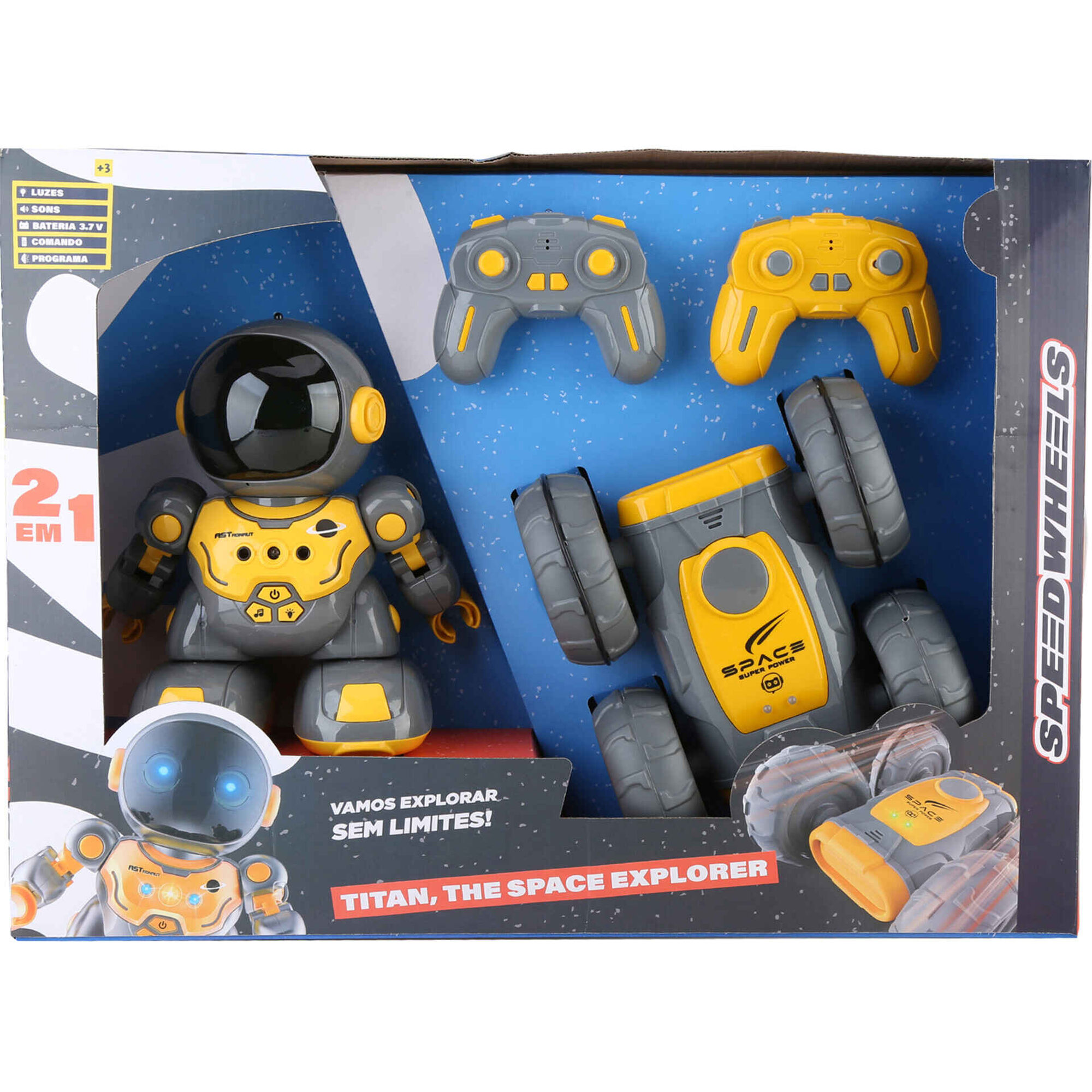 Zoko Speed Wheels - Rob&ocirc; e Carro Telecomandados Space Series