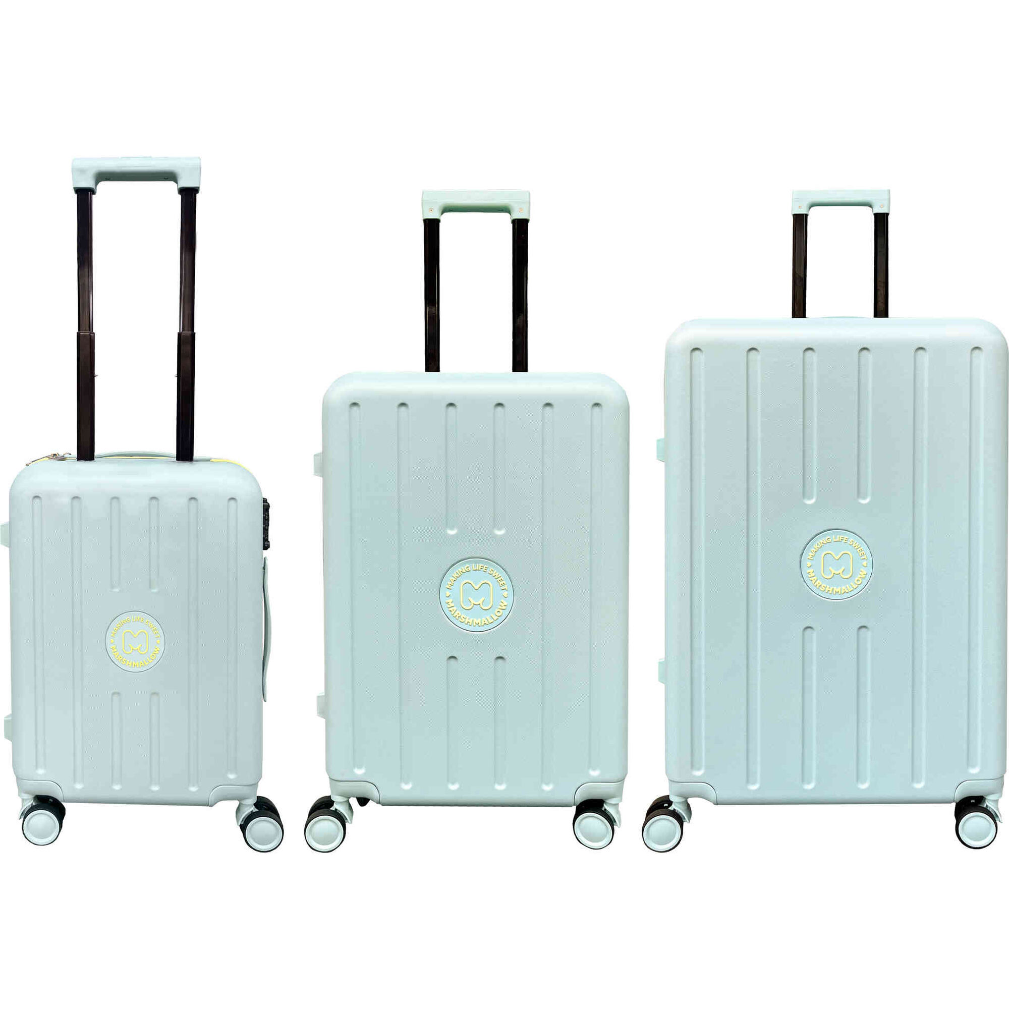 Mala de Cabine 4 Rodas Verde Marshmallow