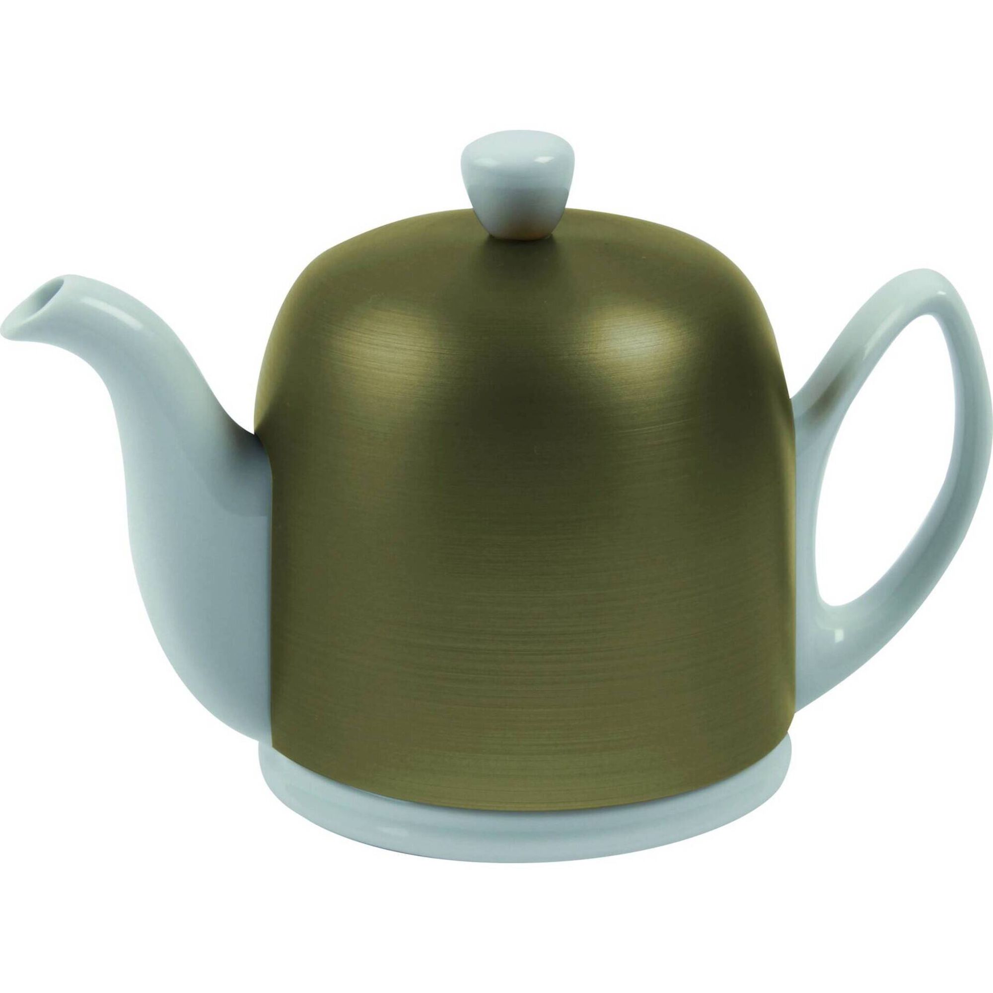 Bule de Ch&aacute; de Porcelana Branco Salam Min&eacute;rale Guy Degrenne