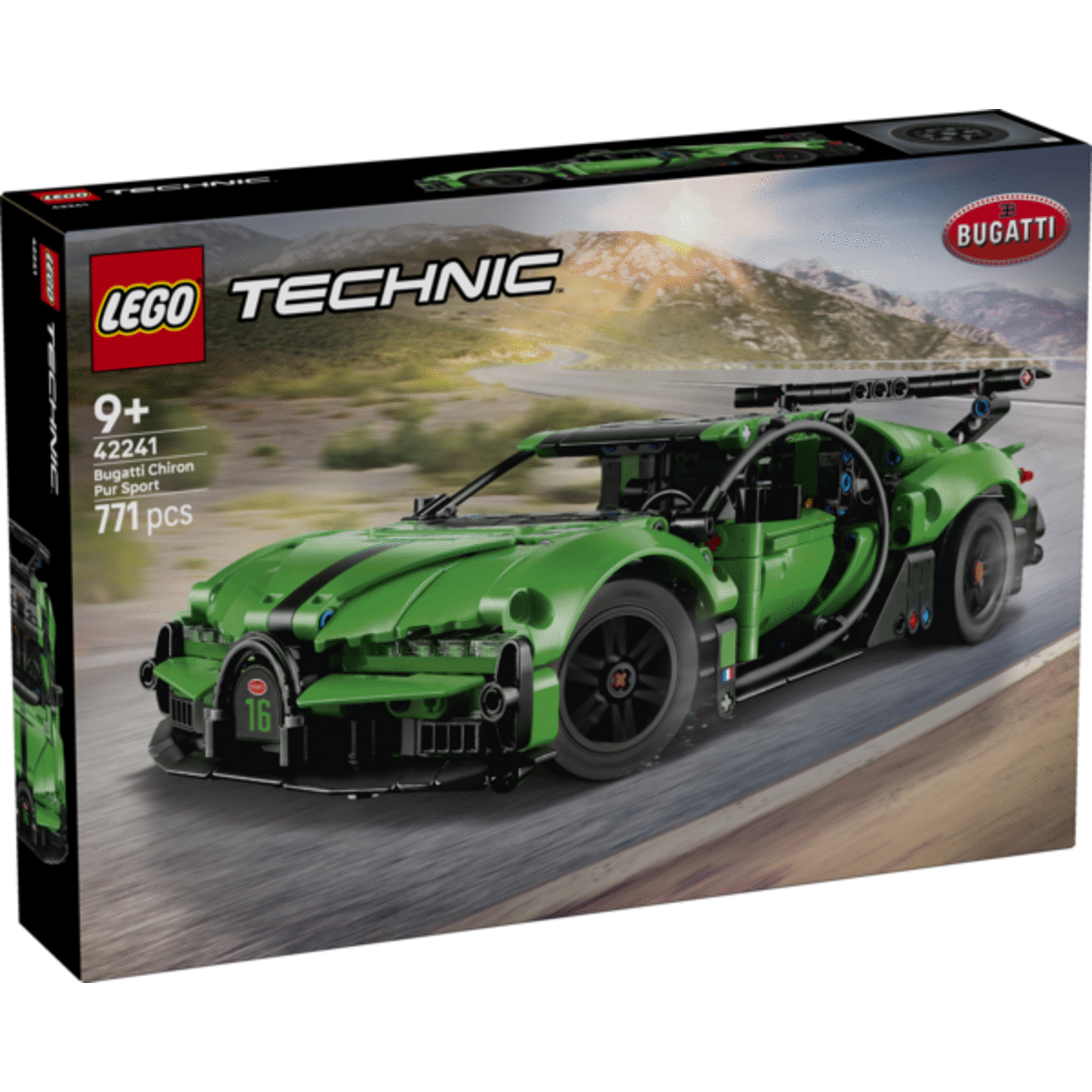 LEGO Technic - Hipercarro Verde Bugatti Chiron Pur Sport - 42241