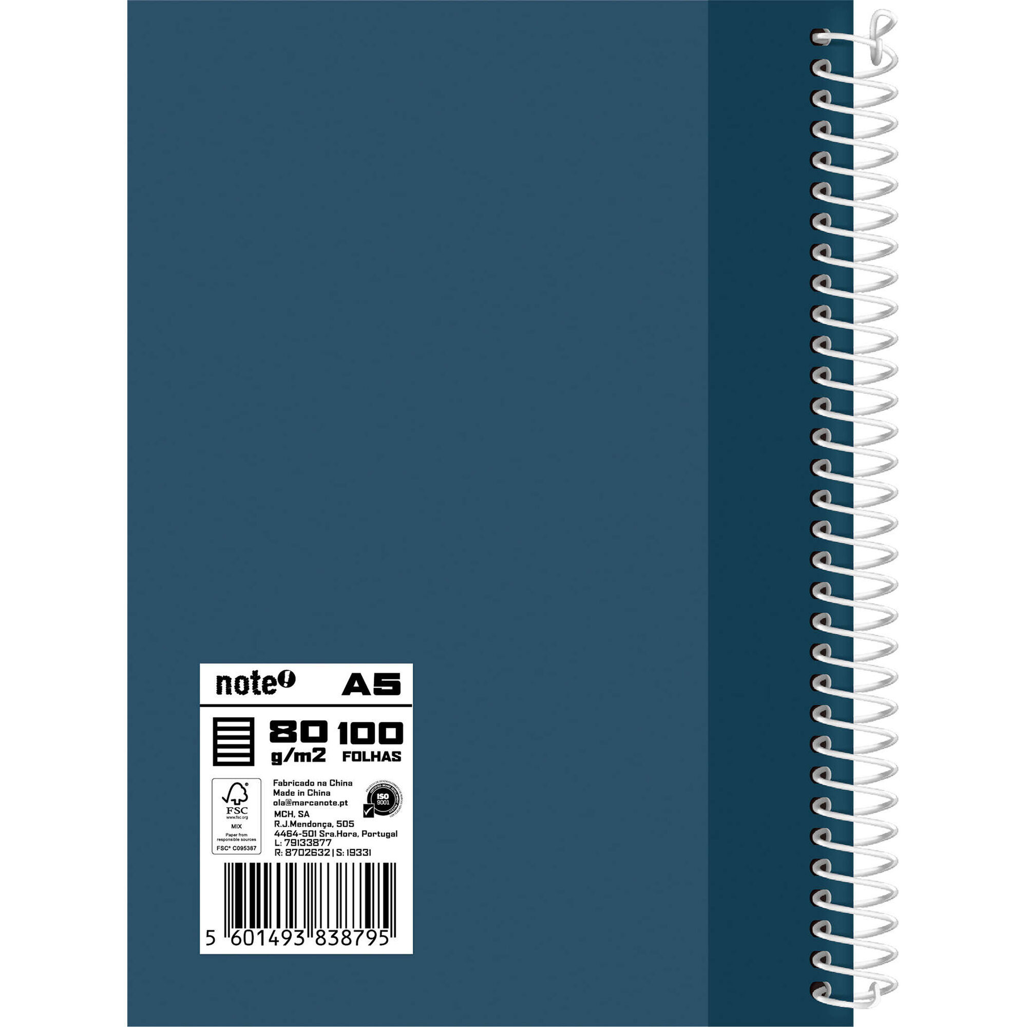 Caderno A5 100 Folhas Pautado (v&aacute;rias cores) Note!