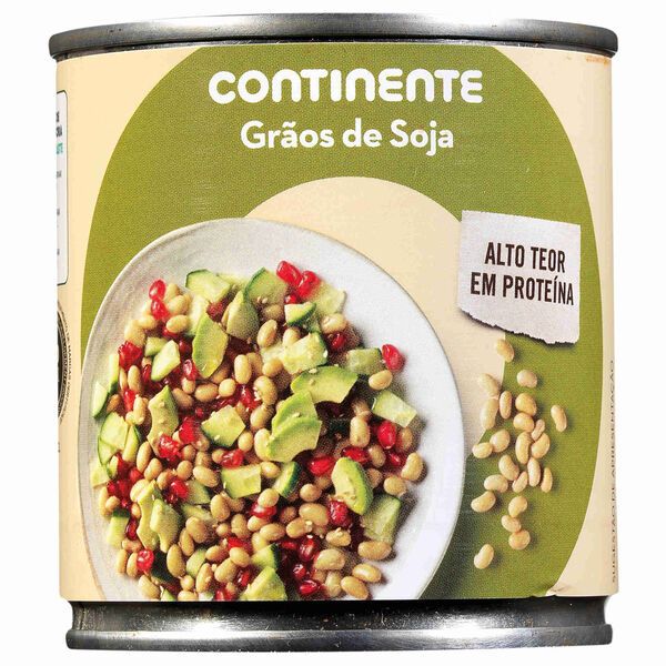 Grãos de Soja Cozidos Continente