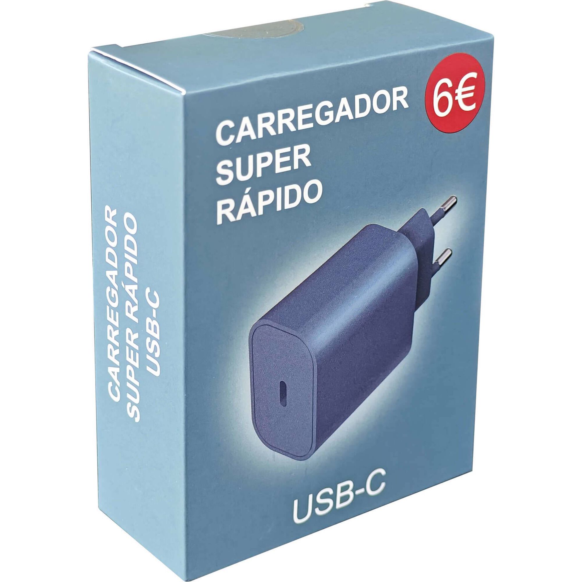Tomada USB-C Fusion Azul Bazar&atilde;o