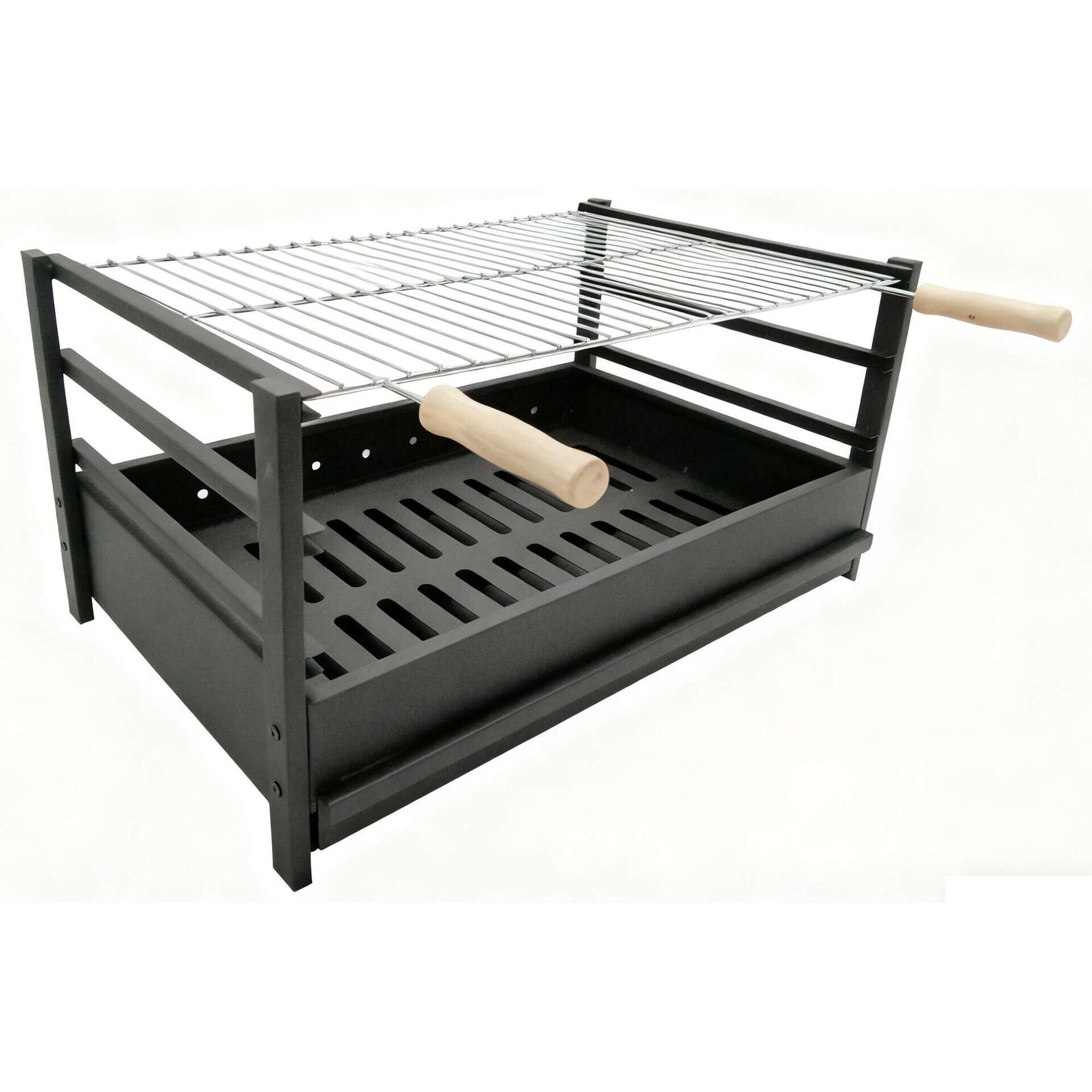 Barbecue Carv&atilde;o 63x42x32cm Preto Funchal BBQ Collection