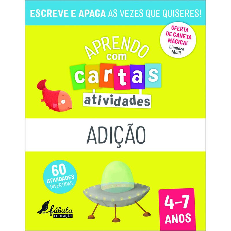Aprendo com Cartas - Adição (4-7 Anos) de Fábula Educação