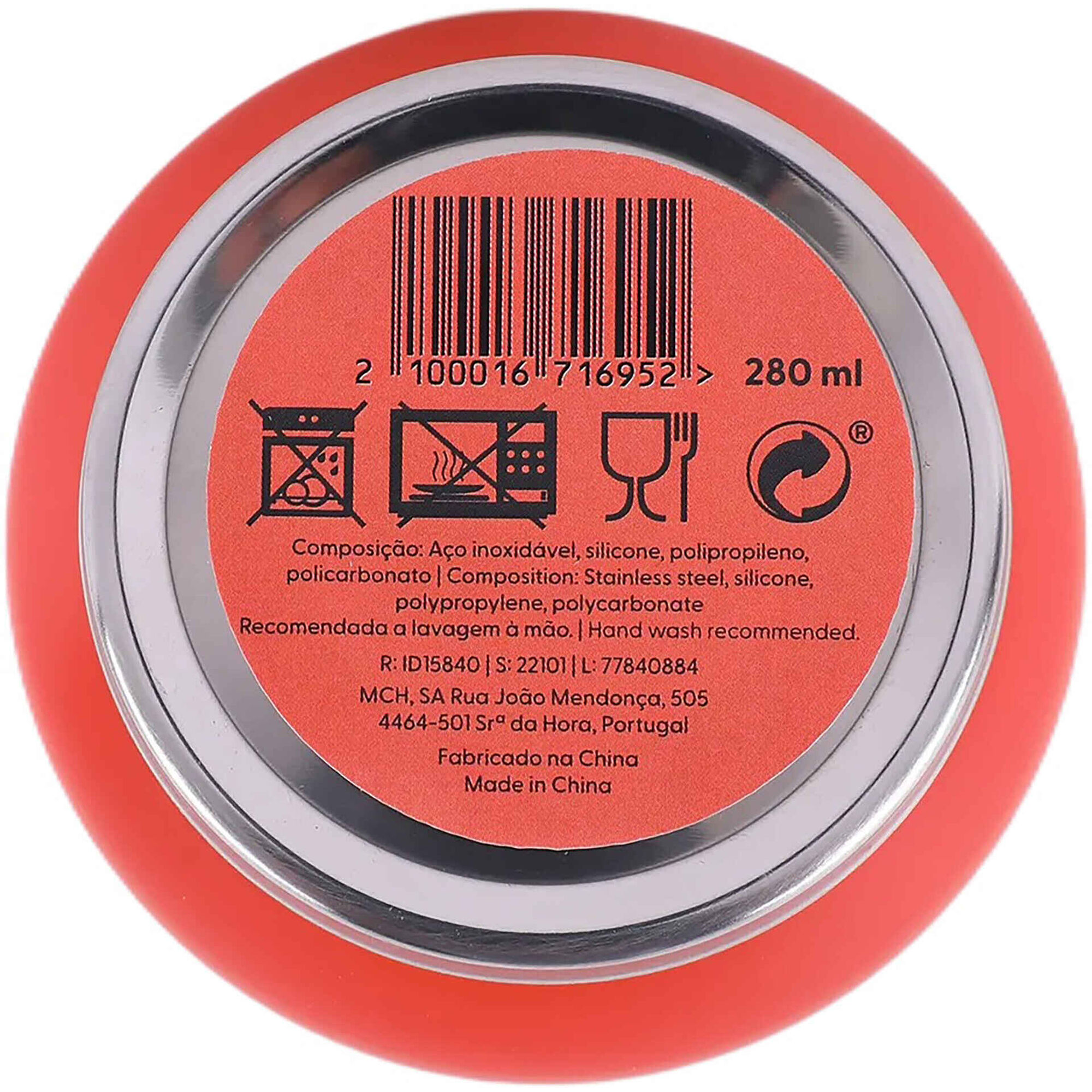 Copo T&eacute;rmico Inox 280ml Fun Food