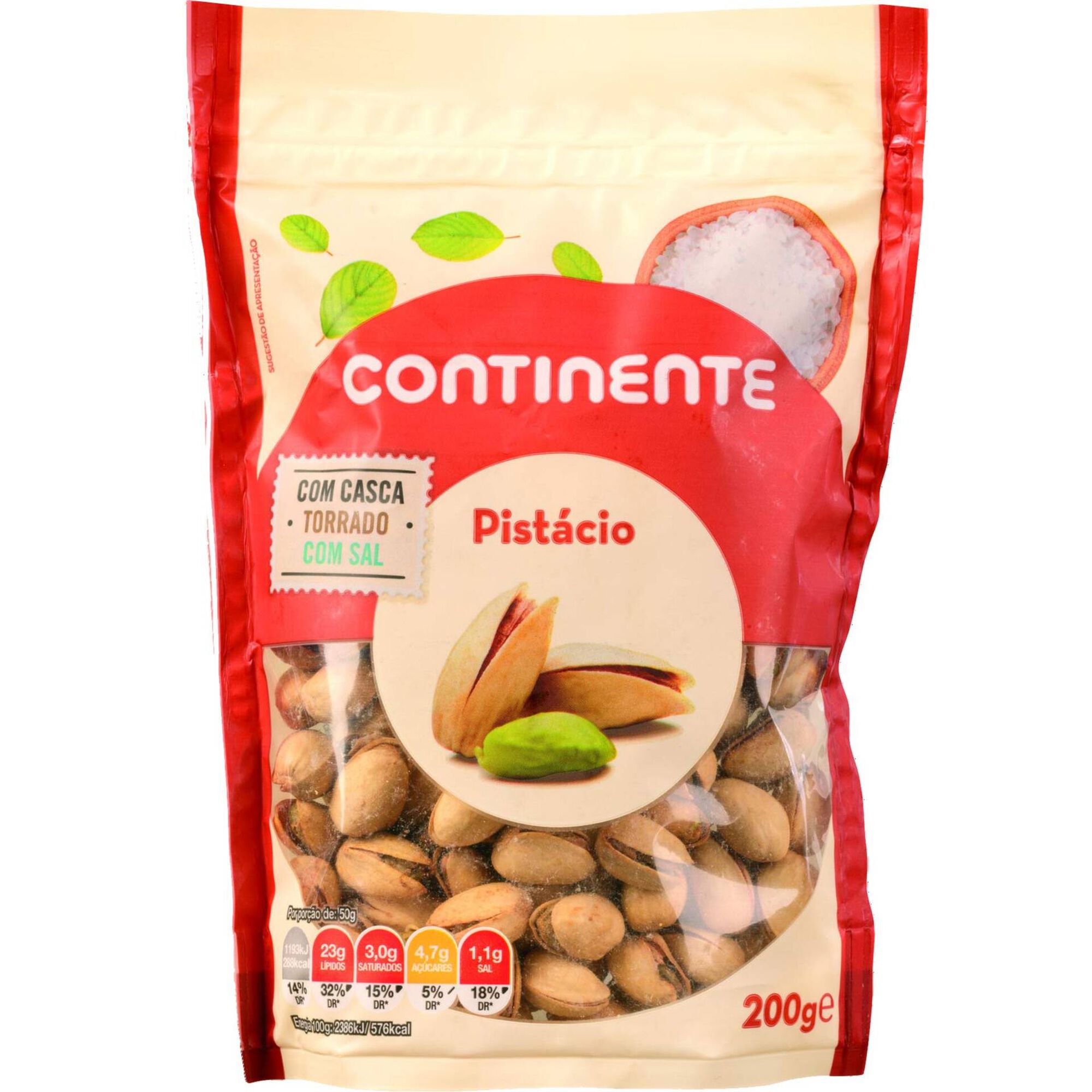 Pistácio Torrado com Casca e Sal