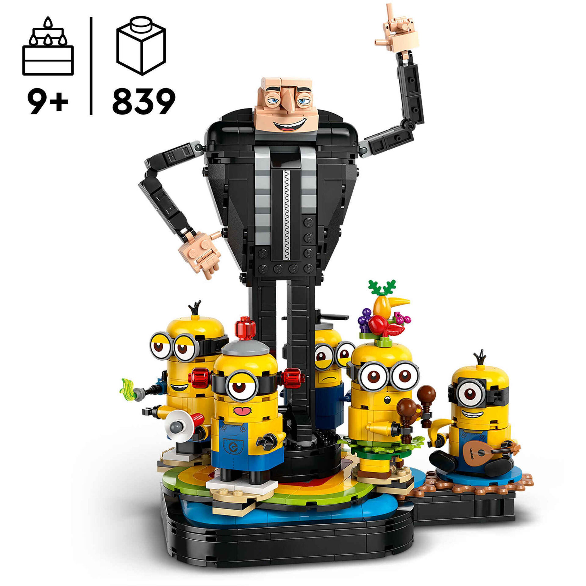 Gru e Minions Construídos com Peças - 75582