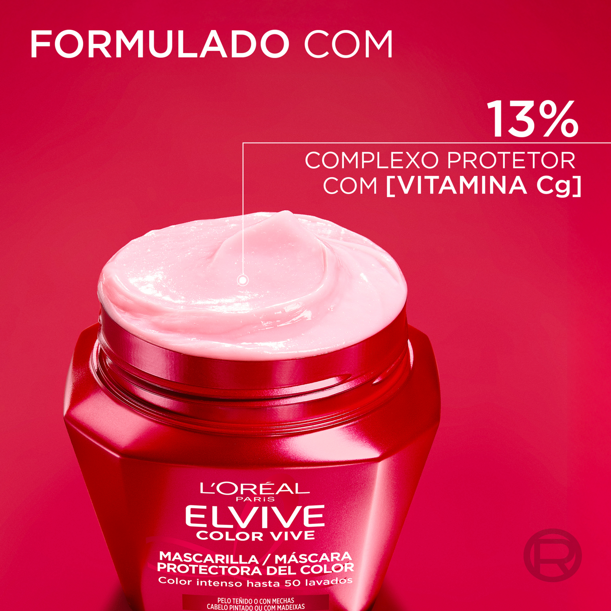 M&aacute;scara Cabelo Color Vive L'Or&eacute;al Paris Elvive