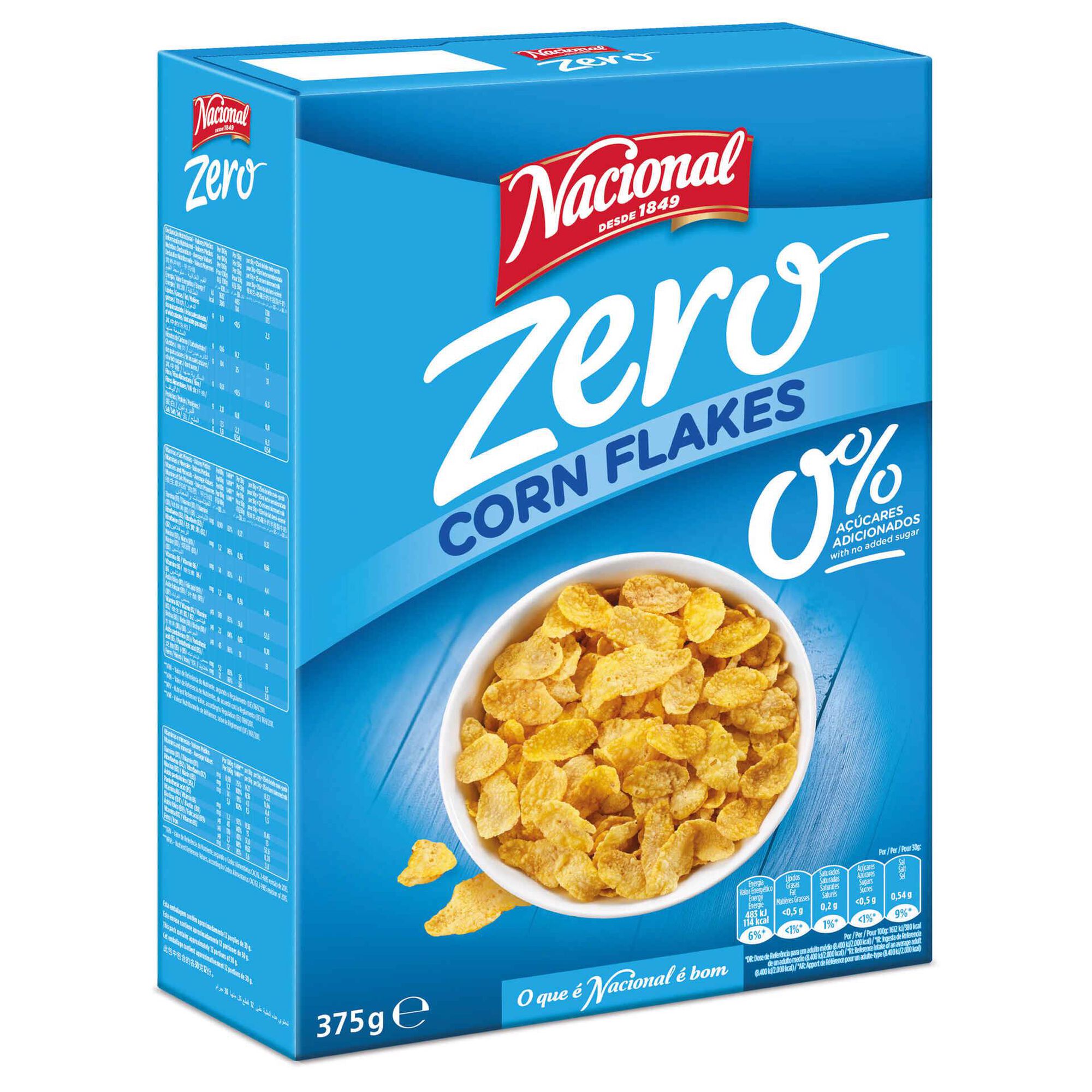 Cereais Corn Flakes Zero - emb. 375 gr - Nacional