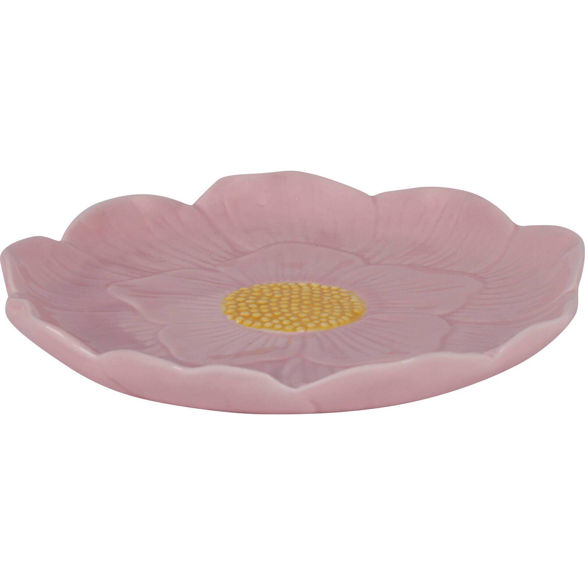Prato Flor Rosa 19cm Kasa