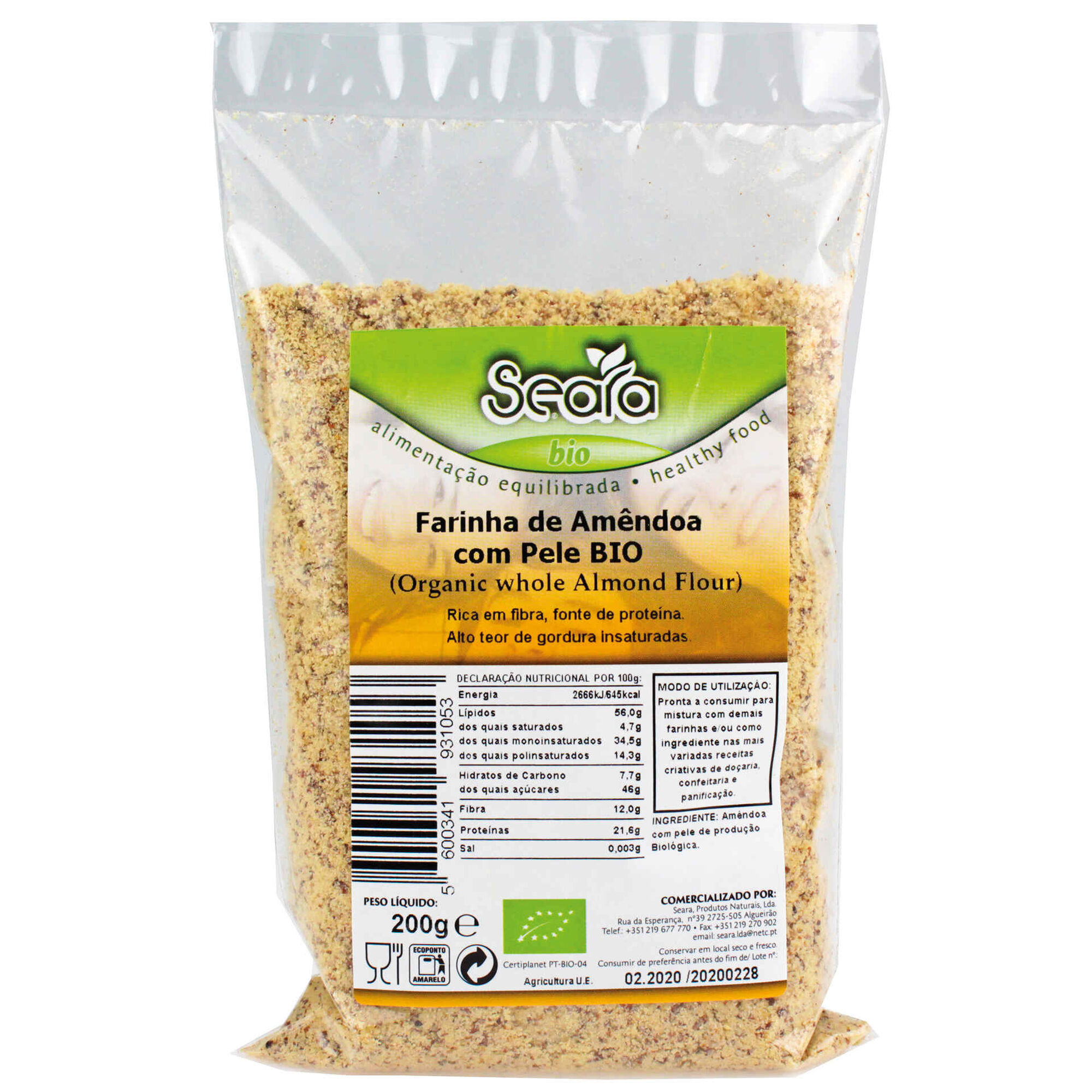Farinha de Amêndoa com Pele