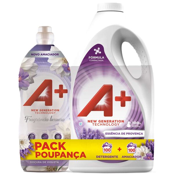 Conjunto Detergente de Roupa e Amaciador Provença A+