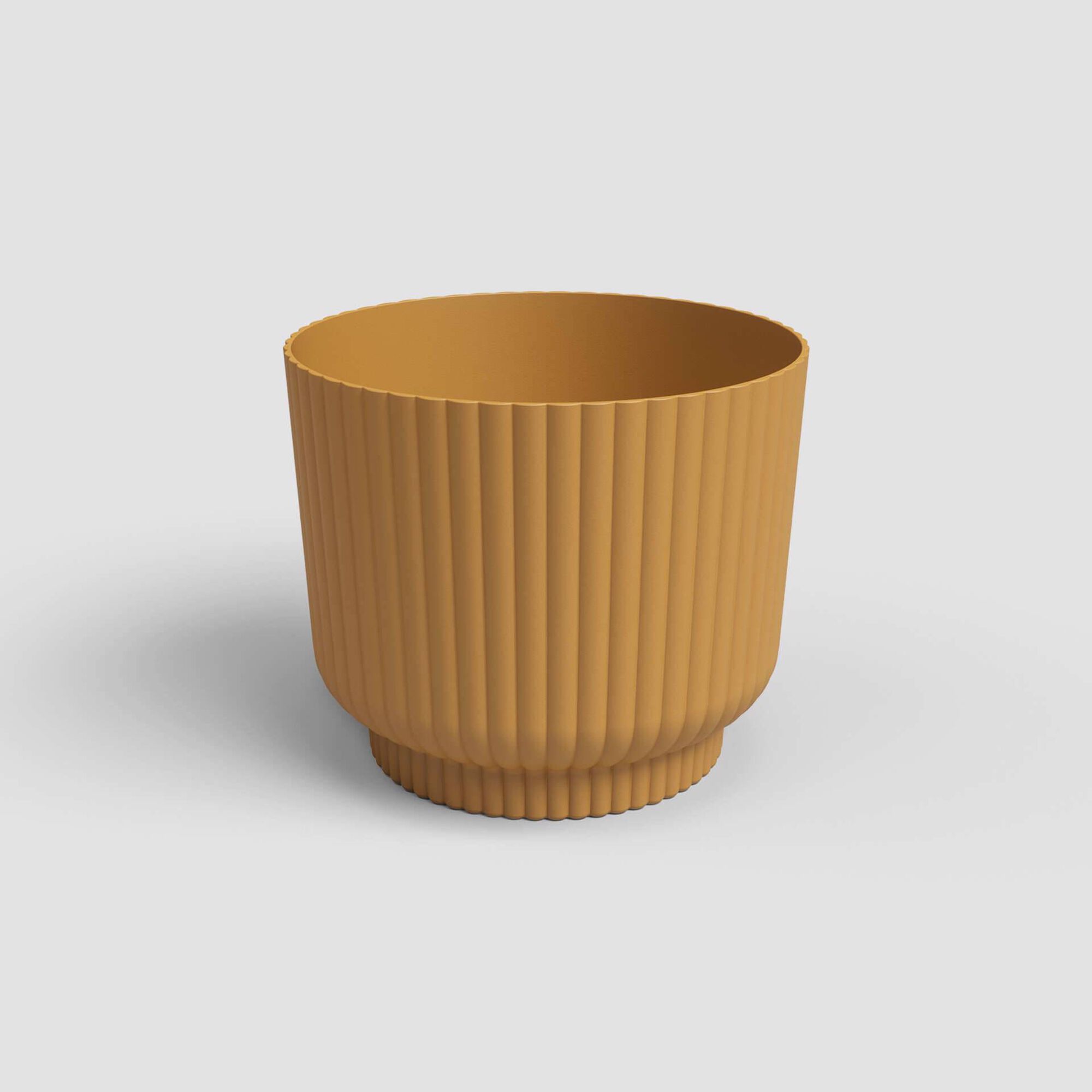 Vaso Miami Wavy 13cm Amarelo Artevasi