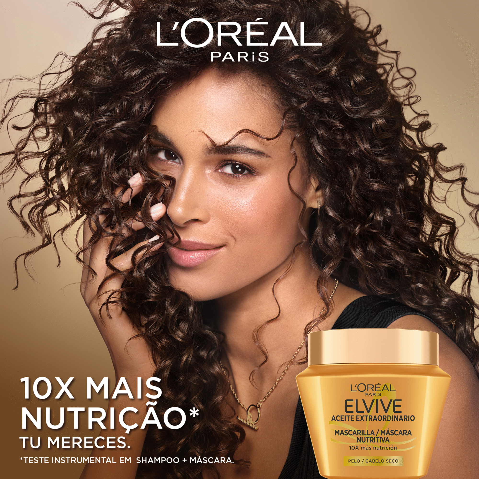 M&aacute;scara Cabelo &Oacute;leo Extraordin&aacute;rio L'Or&eacute;al Paris Elvive