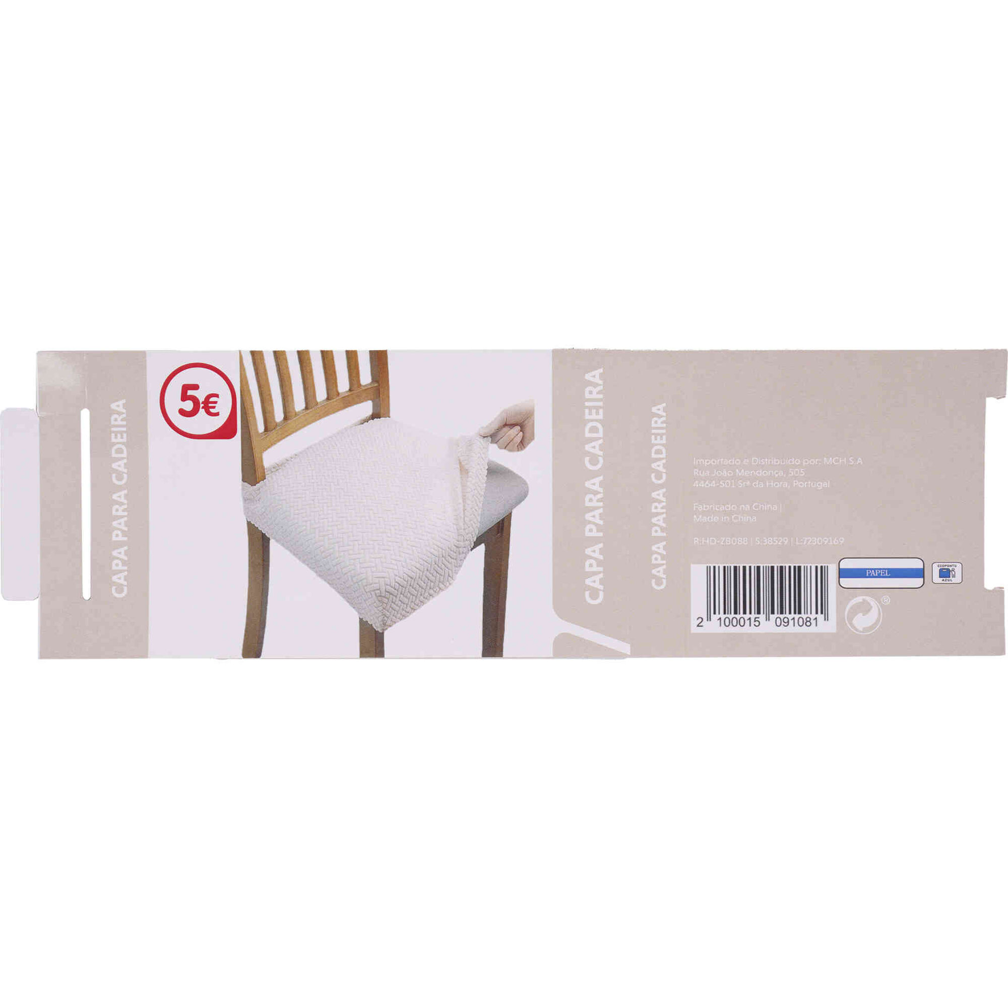 Capa para Cadeira em Tecido Bazar&atilde;o