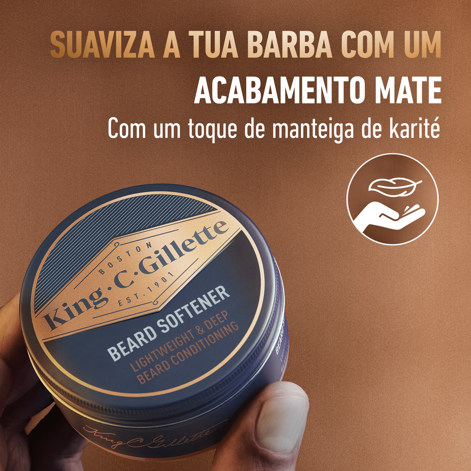 B&aacute;lsamo Barba Suave Gillette King C.
