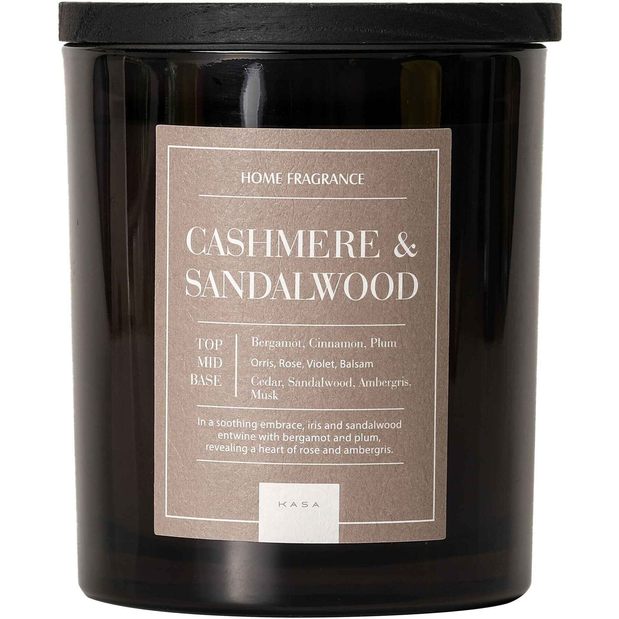 Vela em Copo Tampa Madeira Escura Cashmere 504g