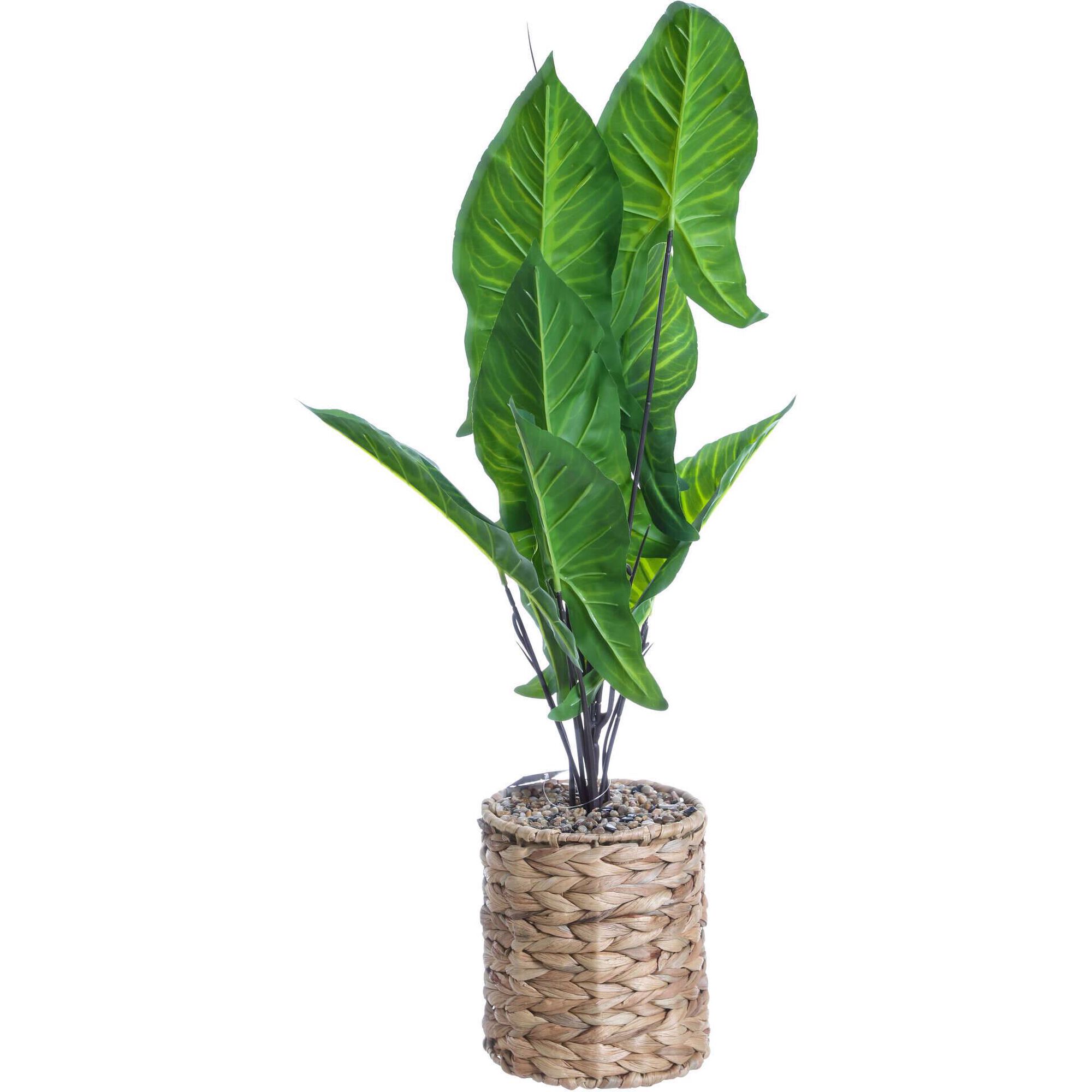 Planta Artificial Vaso com Folhas Verdes 68cm Kasa