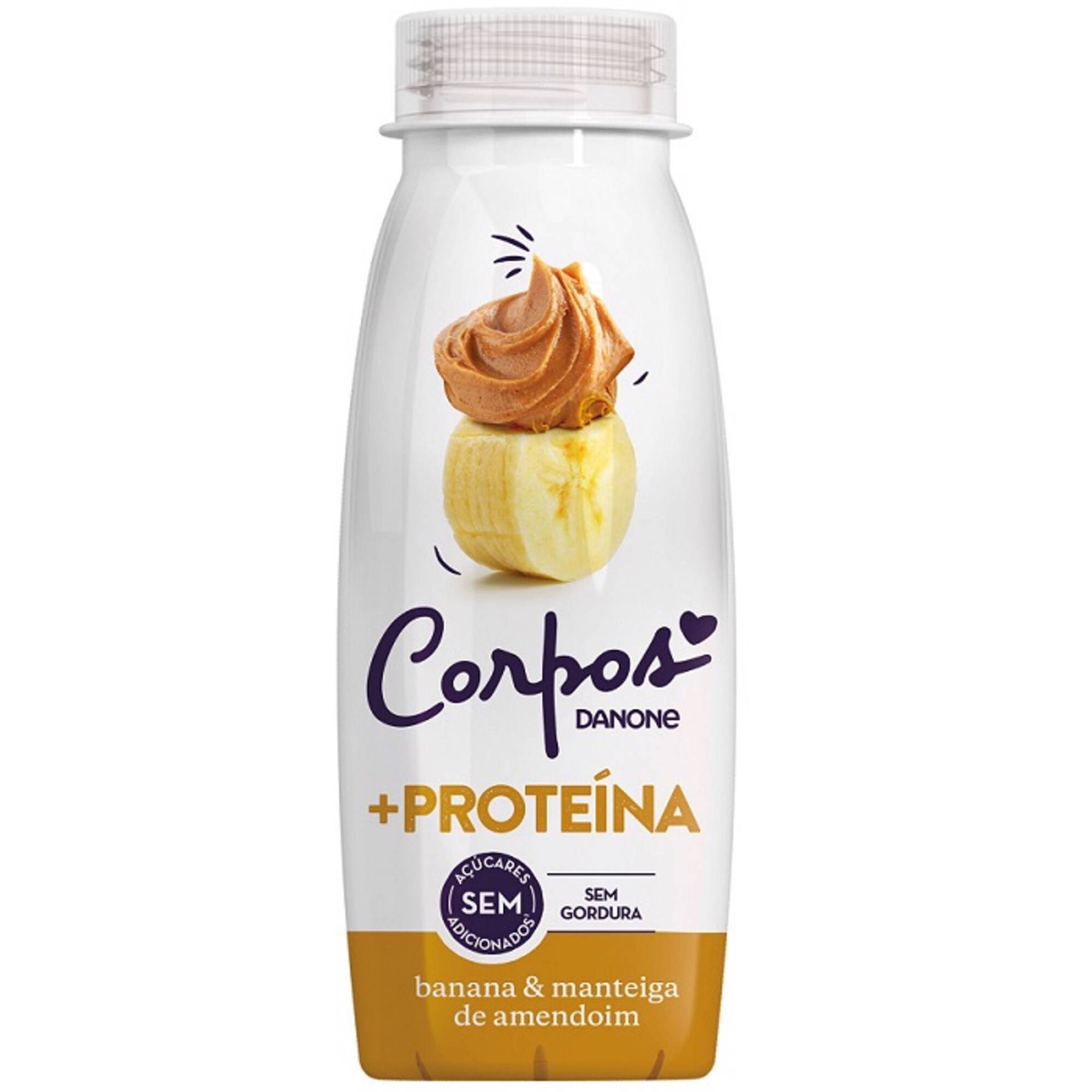 Iogurte Líquido +Proteína Banana e Manteiga de Amendoim Corpos Danone Iogurte Líquido +Proteína Banana e Manteiga de Amendoim Corpos Danone