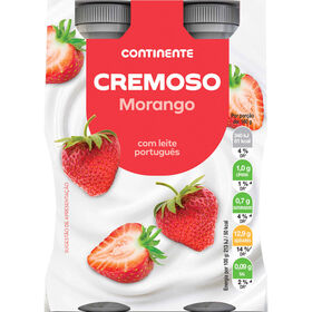 Iogurte L&iacute;quido Cremoso Morango Continente