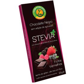 Tablete de Chocolate Negro e Frutos Vermelhos Cem Porcento