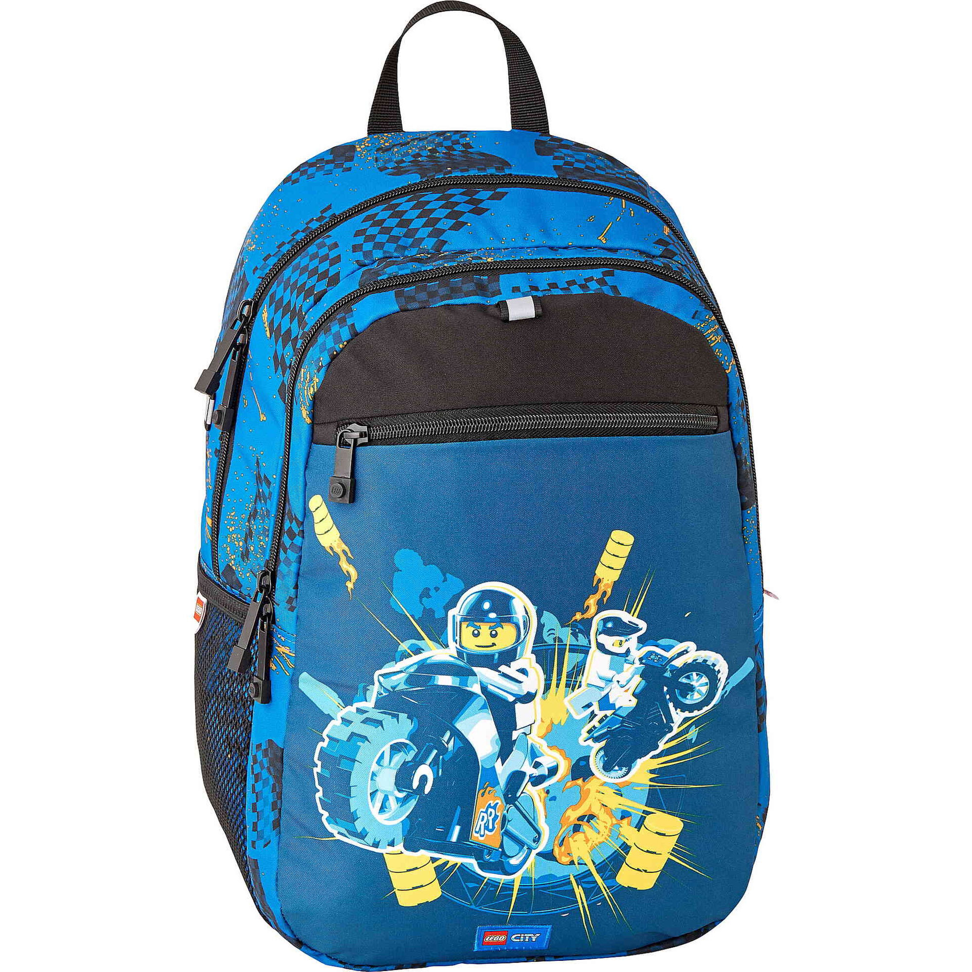 Mochila Dupla Azul e Preta Race