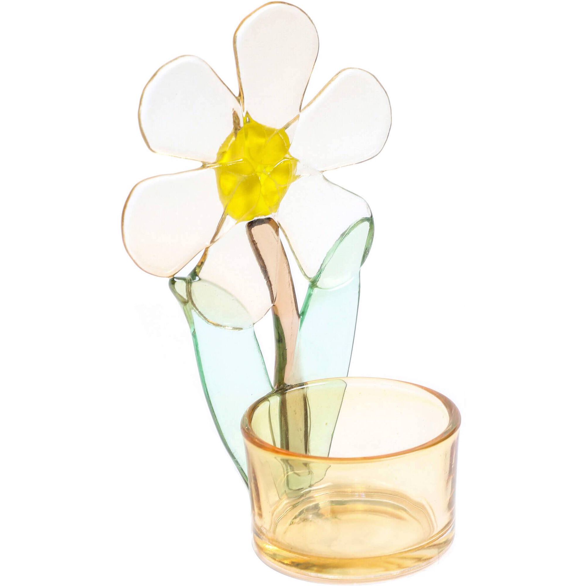 Suporte de Vela 12cm Flor Alta Kasa