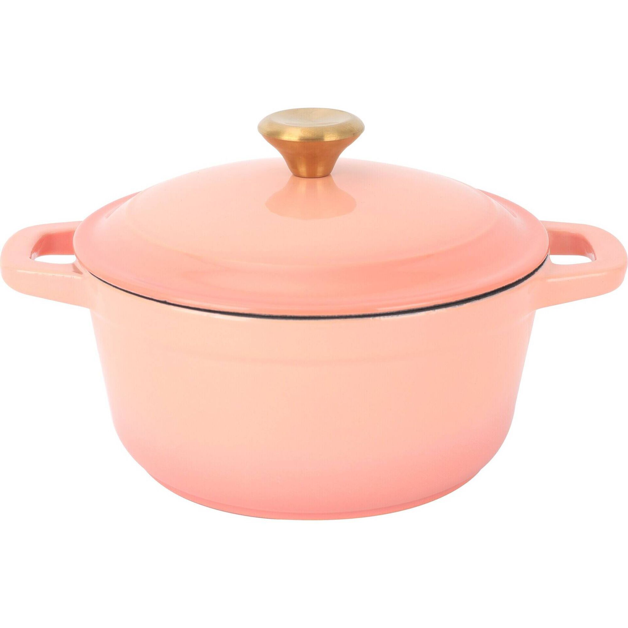 Caçarola Ferro Fundido 2,6L Asas e Tampa Clay