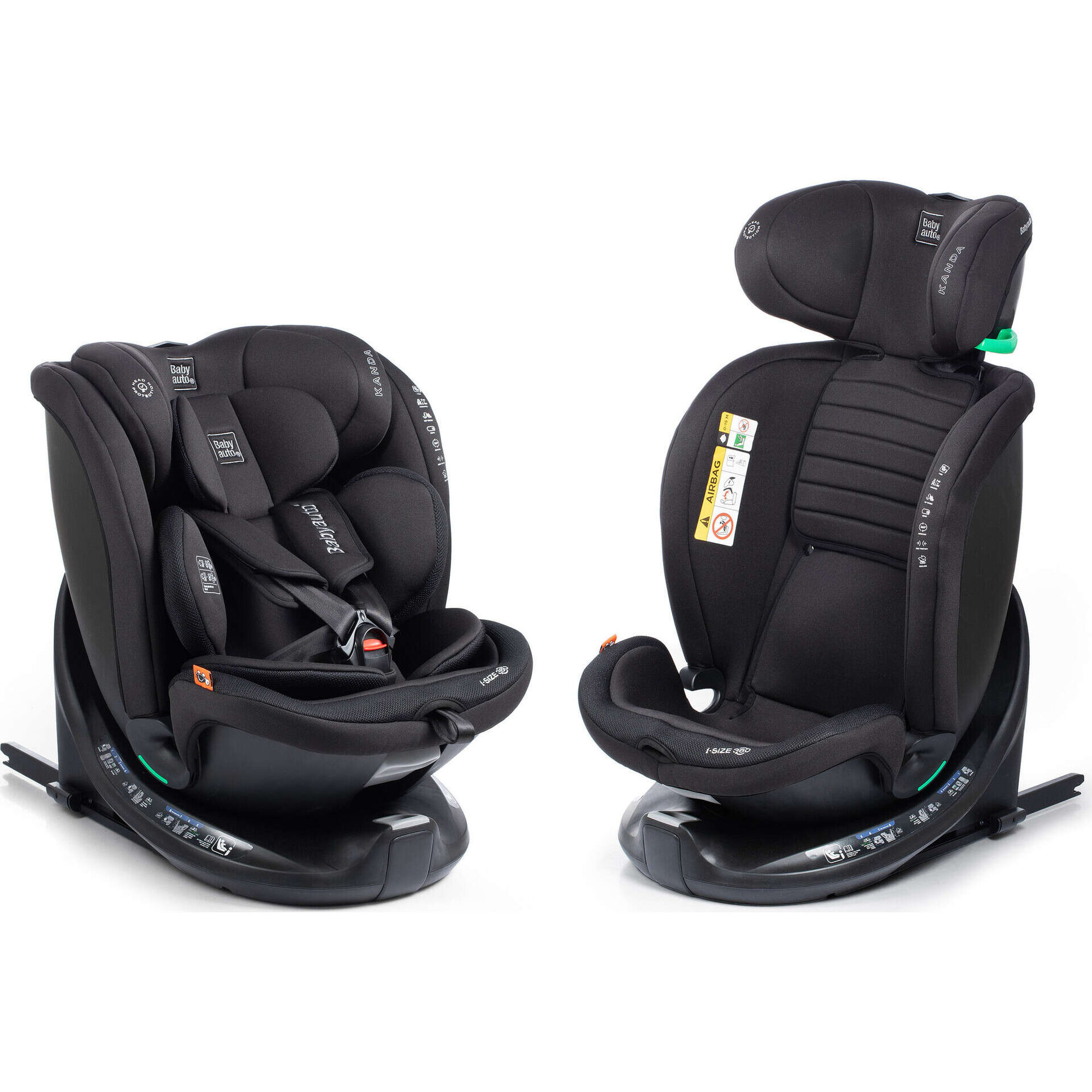 Cadeira Auto I-Size 40-150 Kanda Preta Babyauto