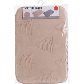 Tapete de Banho em Veludo Natal Bazar&atilde;o