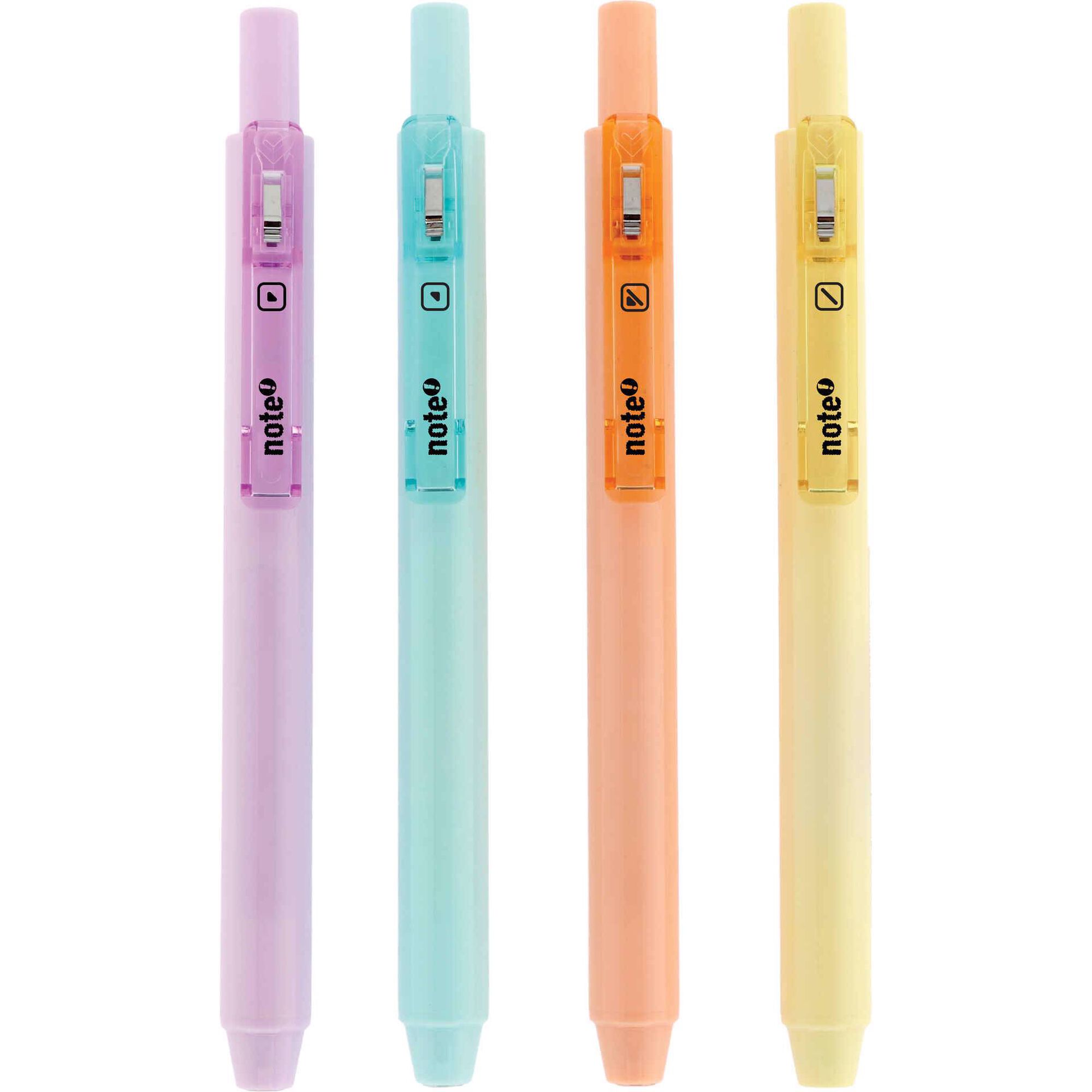 Conjunto 4 Sublinhadores Retrat&eacute;is de Tinta Pastel Note!