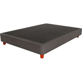 Sommier Nara Anthracite 190x90cm P&eacute;s Retangulares Madeira Verniz Dreamura