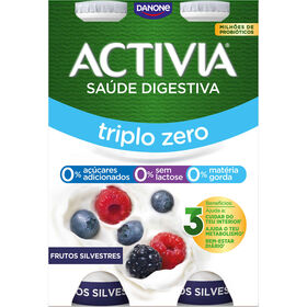 Bifidus L&iacute;quido Triplo 0% Frutos Silvestres sem Lactose Activia Danone