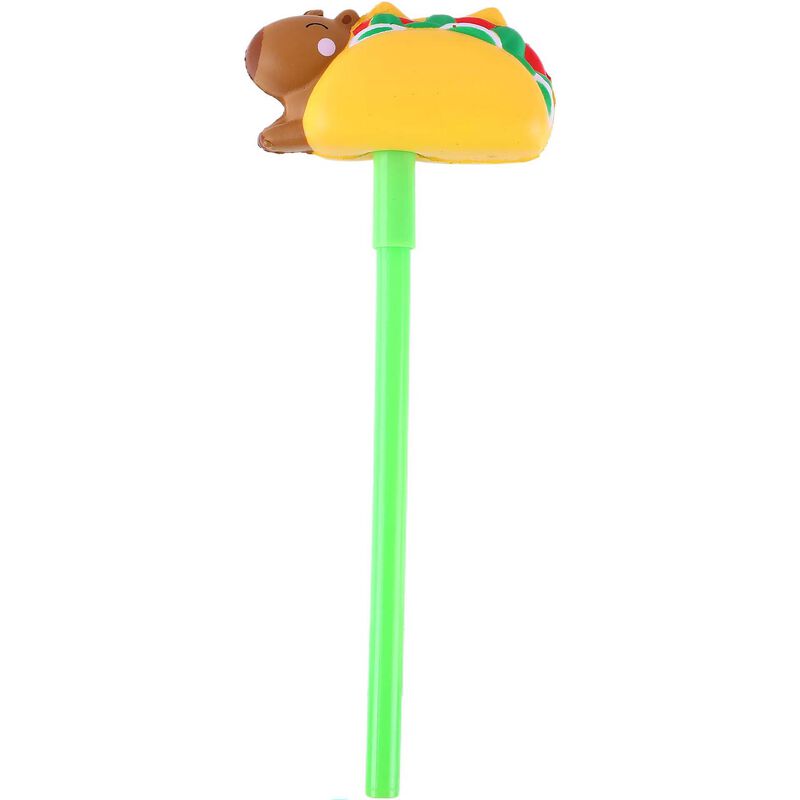 Esferográfica Preta com Squichy Capívara