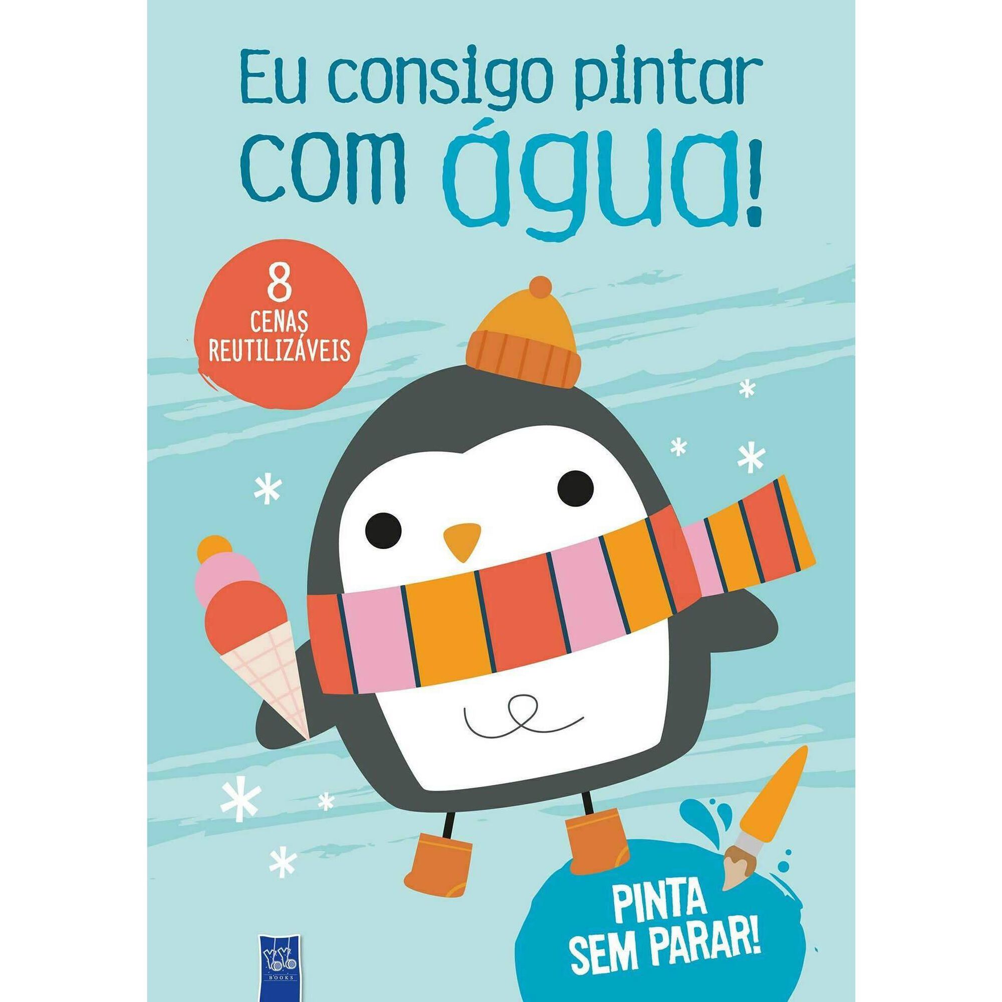 Eu Consigo Pintar com Água! - Pinguim