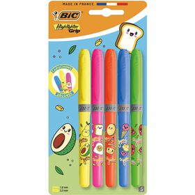 Sublinhador de Tinta Fluorescente Neon Bic