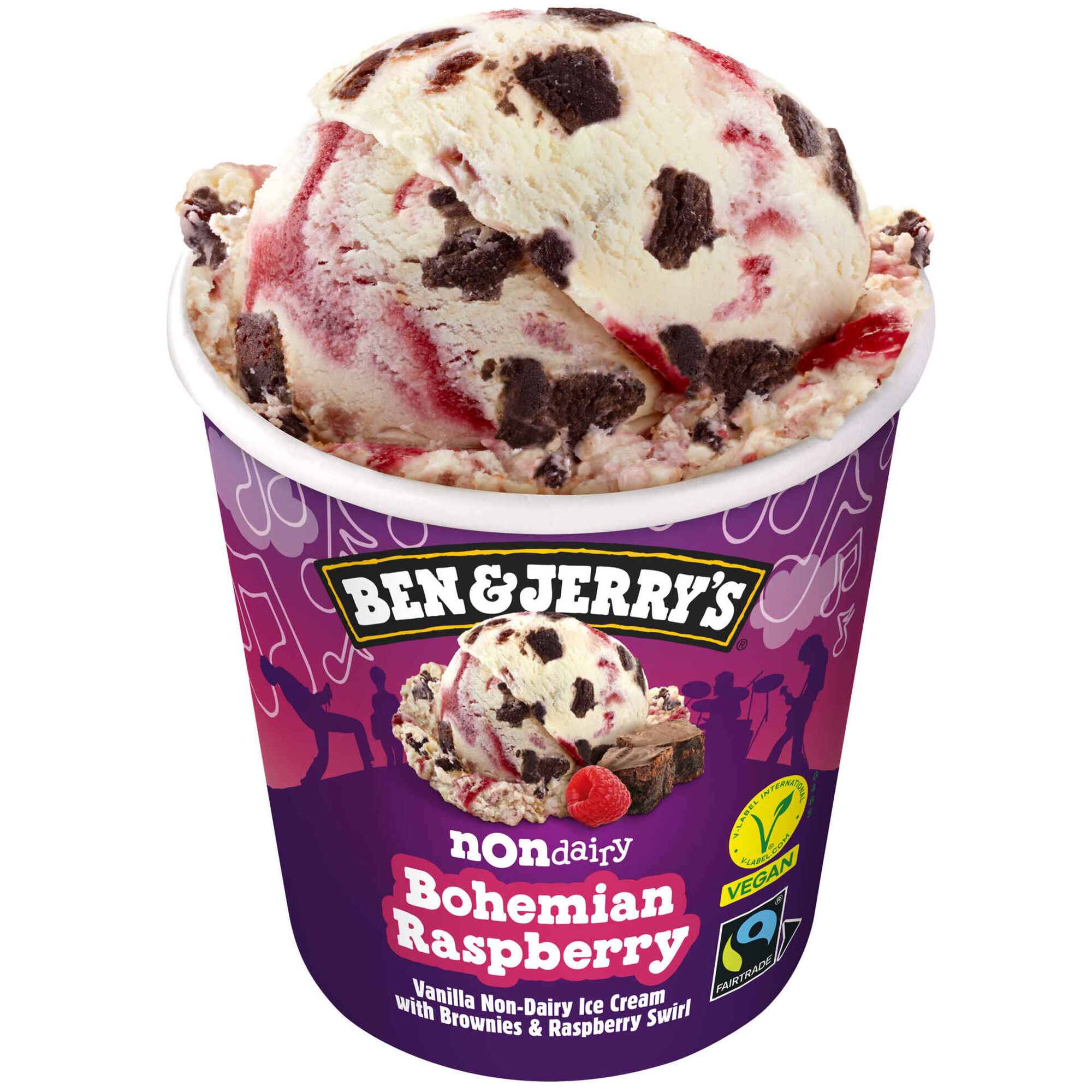 Gelado Bohemian Raspberry Vegan sem Lactose