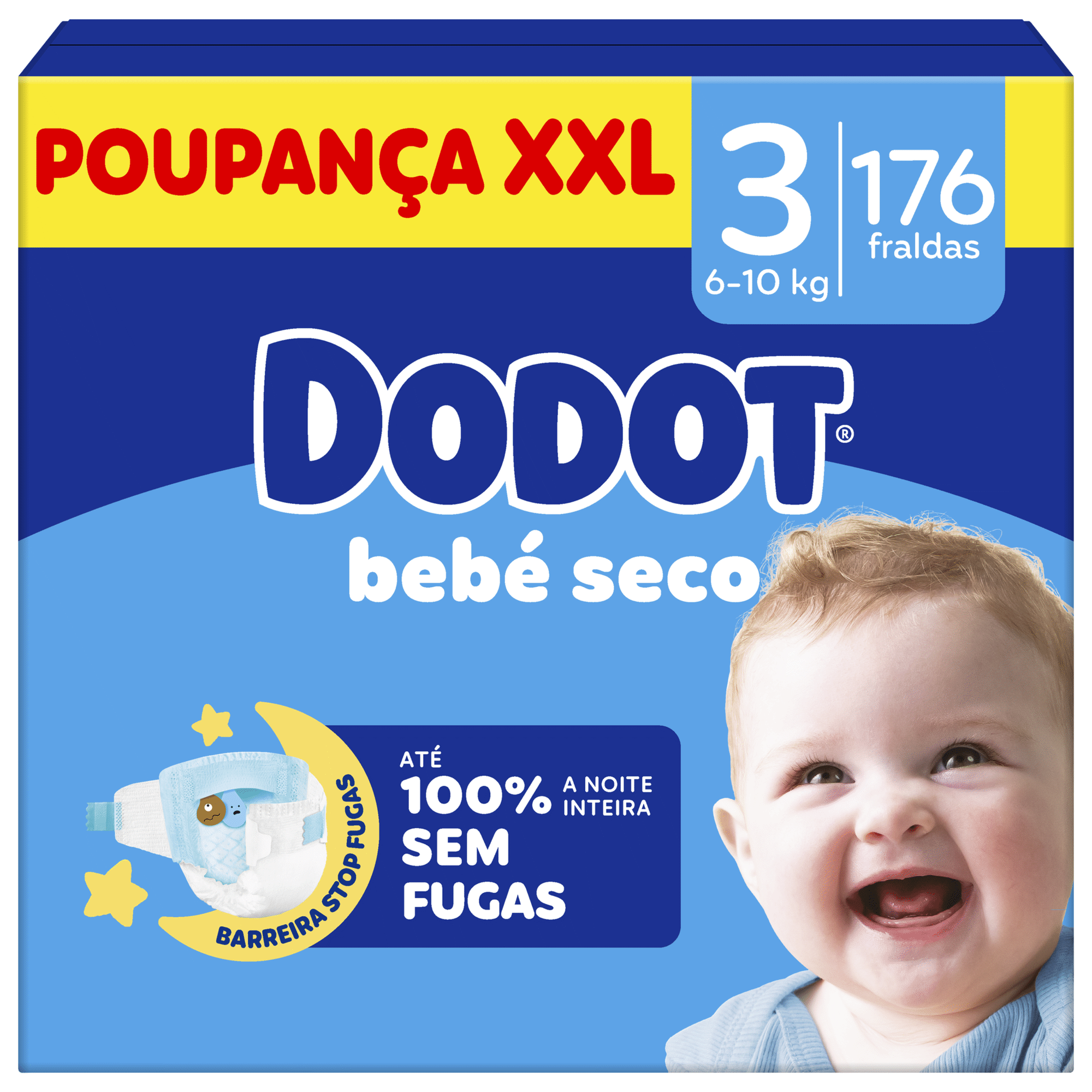 Fraldas Beb&eacute; Seco 6-10kg T3 Dodot