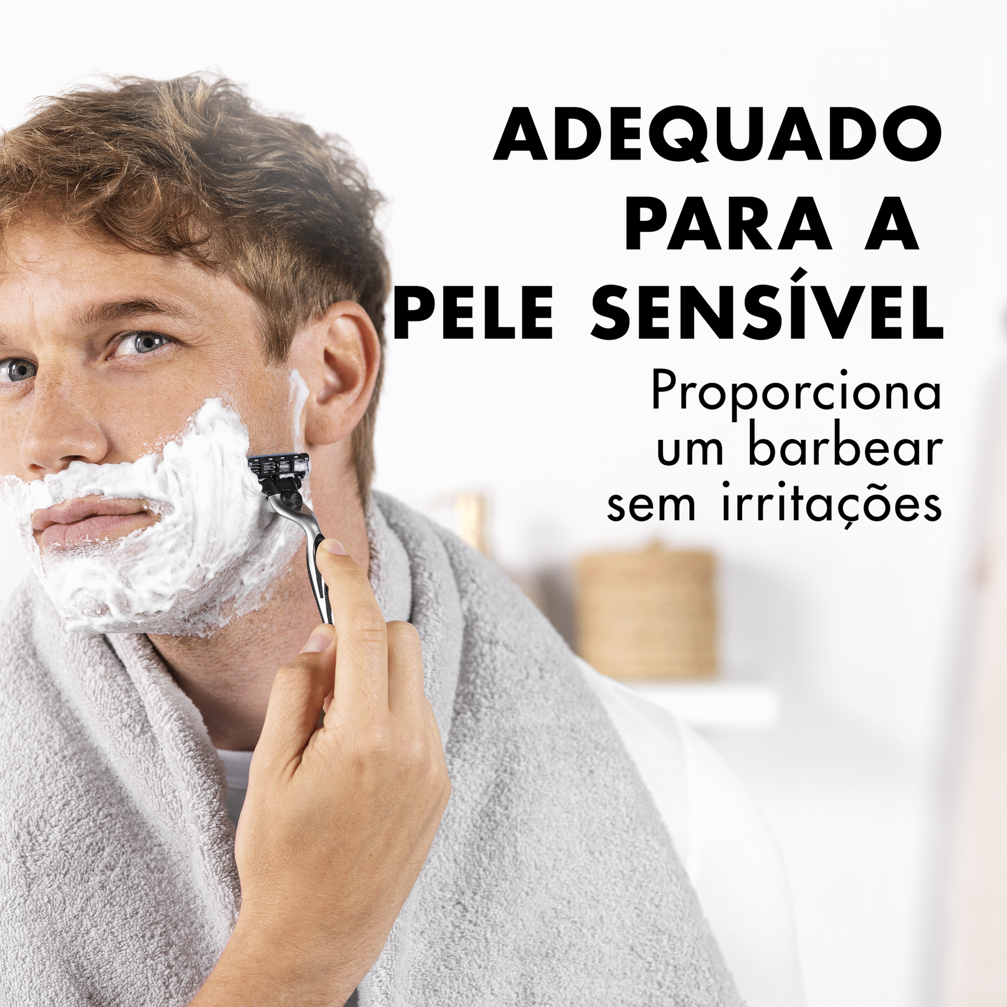 Espuma de Barbear Classic Sensitive Gillette