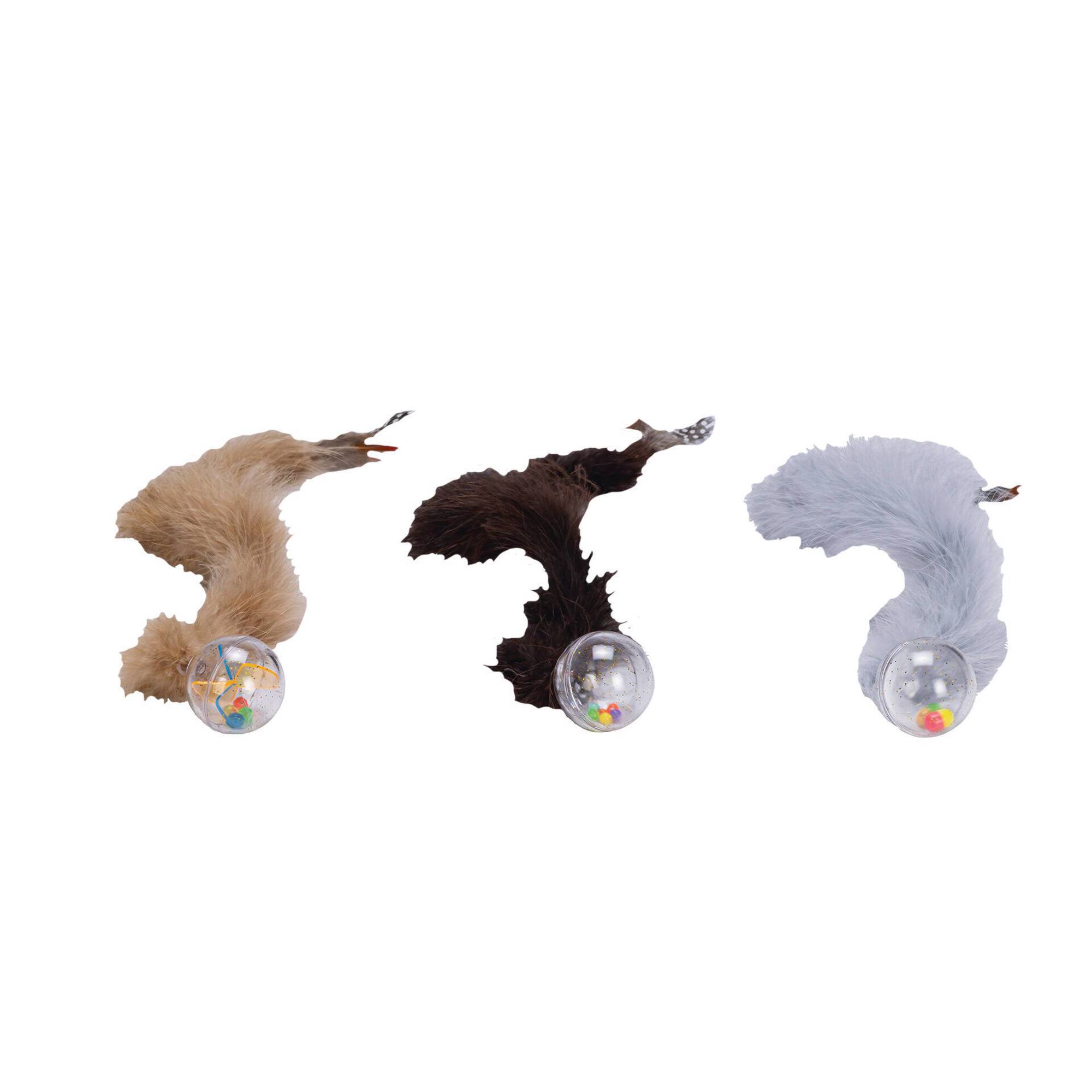 Brinquedo para Gato Bola com Penas (Vários Modelos) Brinquedo para Gato Bola com Penas (Vários Modelos)