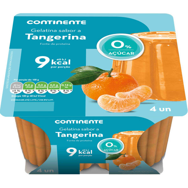 Gelatina Pronta Tangerina sem Açúcar Continente