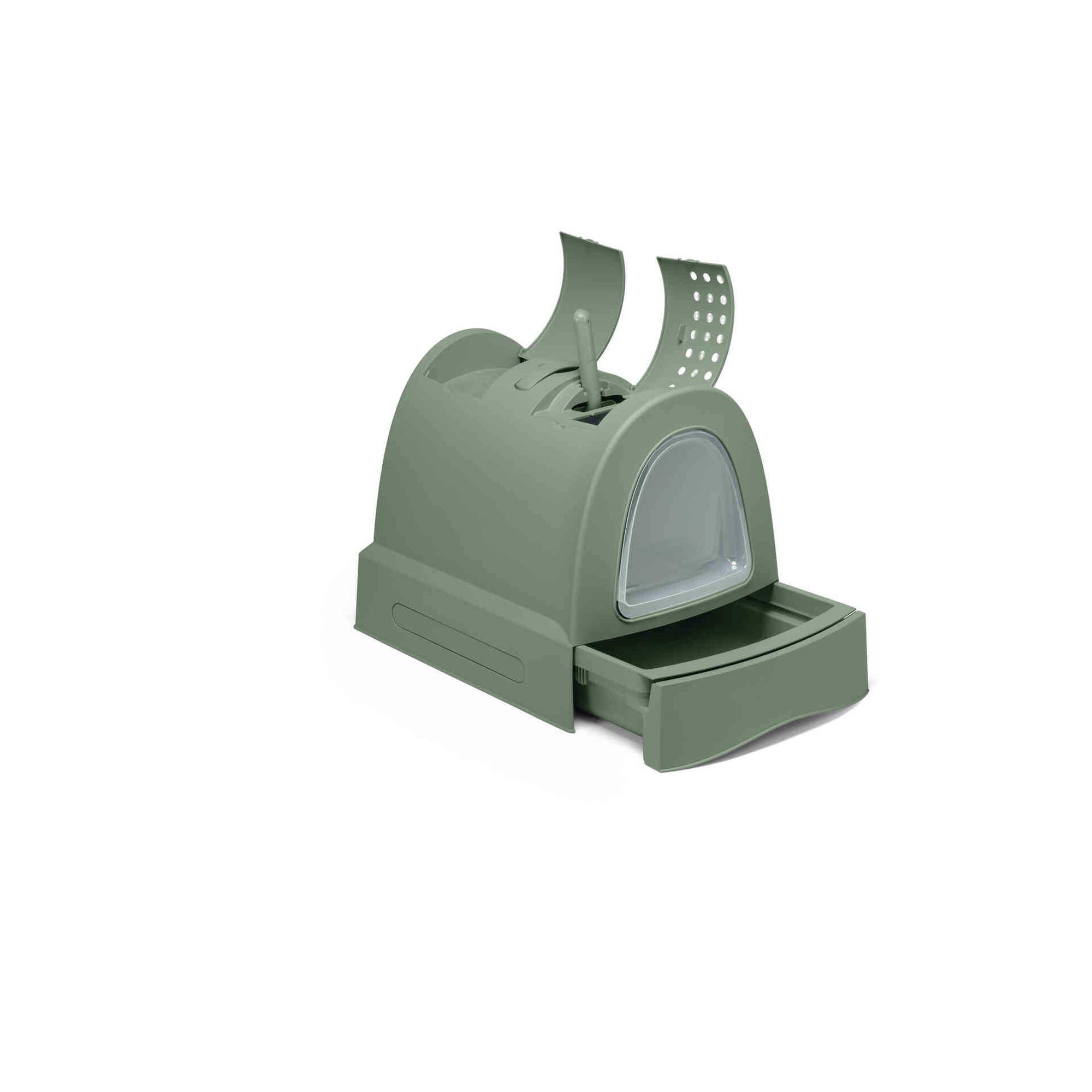 Caixa de Areia para Gato Verde Imac