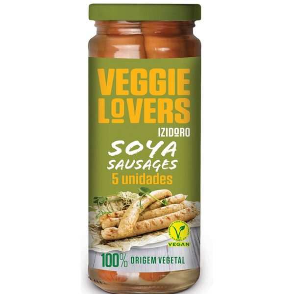 Salsichas de Soja Veggie Lovers Frasco 5 un Izidoro